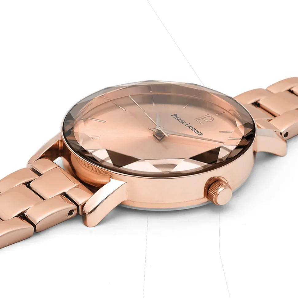 Montre Femme MULTIPLES Cadran Doré rose Bracelet Acier Doré-rose