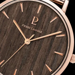 Montre Femme NATURE Cadran Brun Bracelet Acier milanais Doré rose