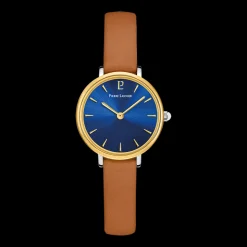 Montre Femme NOVA Cadran Bleu Bracelet Cuir Brun