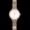 Montre Femme NOVA Cadran Blanc Bracelet Acier Doré-rose