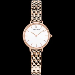 Montre Femme NOVA Cadran Blanc Bracelet Acier Doré-rose