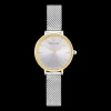 Montre Femme NOVA Cadran Argenté Bracelet Acier Milanais Argenté