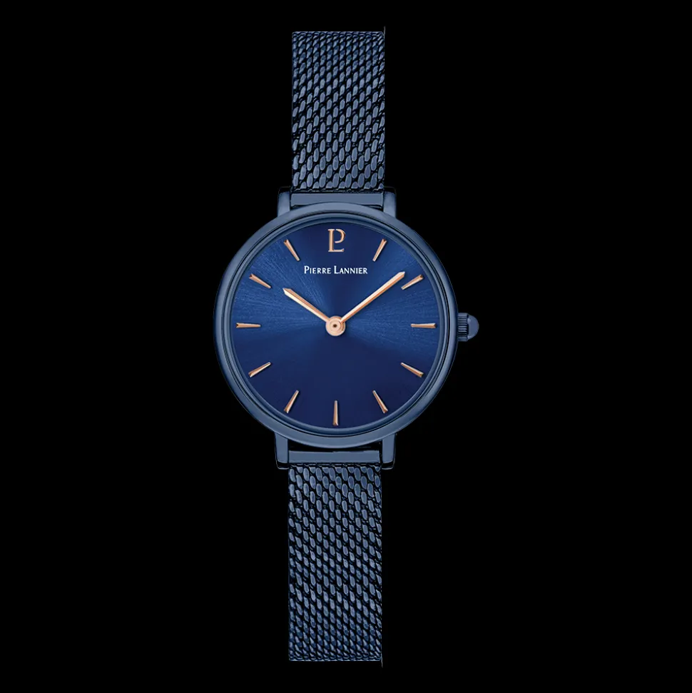 Montre Femme NOVA Cadran Bleu Bracelet Acier Bleu