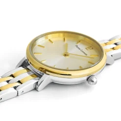 Montre Femme NOVA Cadran Doré Bracelet Acier Bicolore