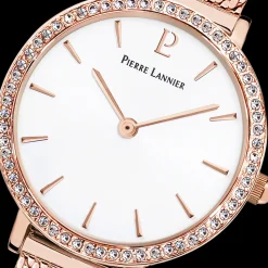 Montre Femme NOVA Cadran Blanc Bracelet Acier Milanais Doré-rose