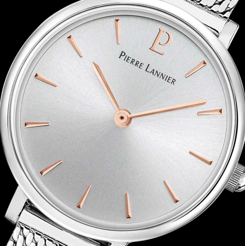 Montre Femme NOVA Cadran Argenté Bracelet Acier milanais Argenté