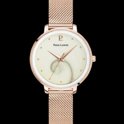 Montre Femme OCEAN Cadran Blanc Bracelet Acier Milanais Doré-rose