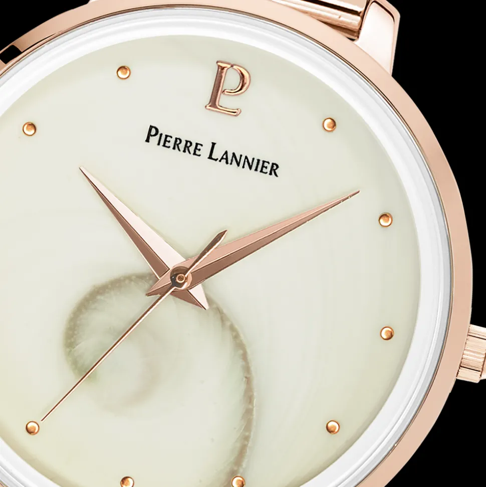 Montre Femme OCEAN Cadran Blanc Bracelet Acier Milanais Doré-rose