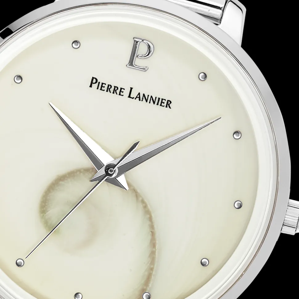 Montre Femme OCEAN Cadran Blanc Bracelet Acier Milanais Argenté