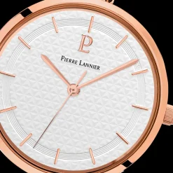 Montre Femme PRETTY Cadran Blanc Bracelet Acier Doré-rose