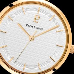 Montre Femme PRETTY Cadran Blanc Bracelet Acier Doré