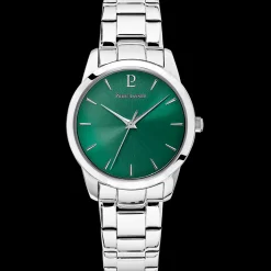 Montre Femme ROXANE Cadran Vert Bracelet Acier Argenté