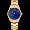 Montre Femme ROXANE Cadran Bleu Bracelet Acier  Doré