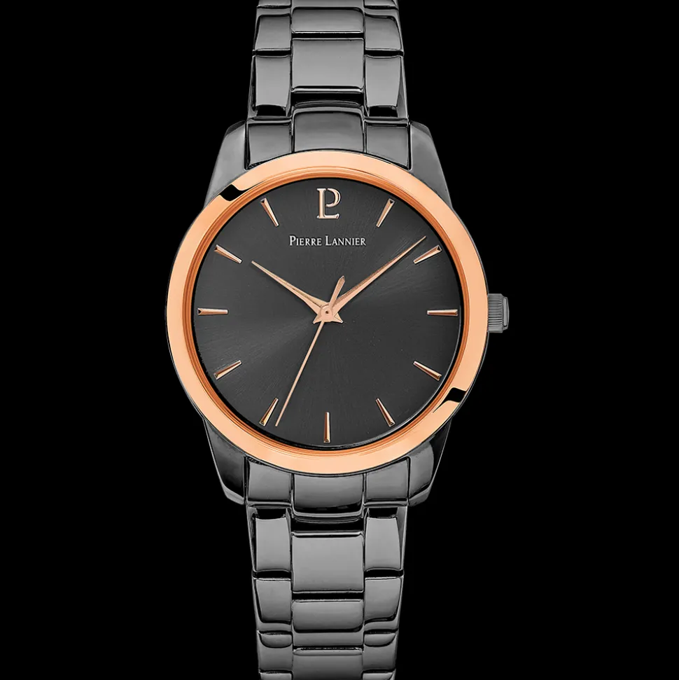 Montre Femme ROXANE Cadran Gris Bracelet Acier Gris