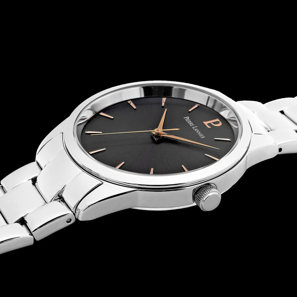 Montre Femme ROXANE Cadran Gris Bracelet Acier Argenté