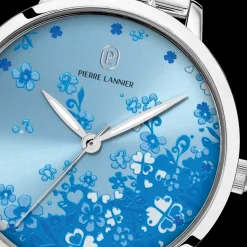 Montre Femme TALLIA Argenté Cadran Bleu Bracelet Acier Argenté 16 MM