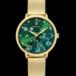 Montre Femme TALLIA Doré Cadran Vert Bracelet Acier milanais Doré 16 MM