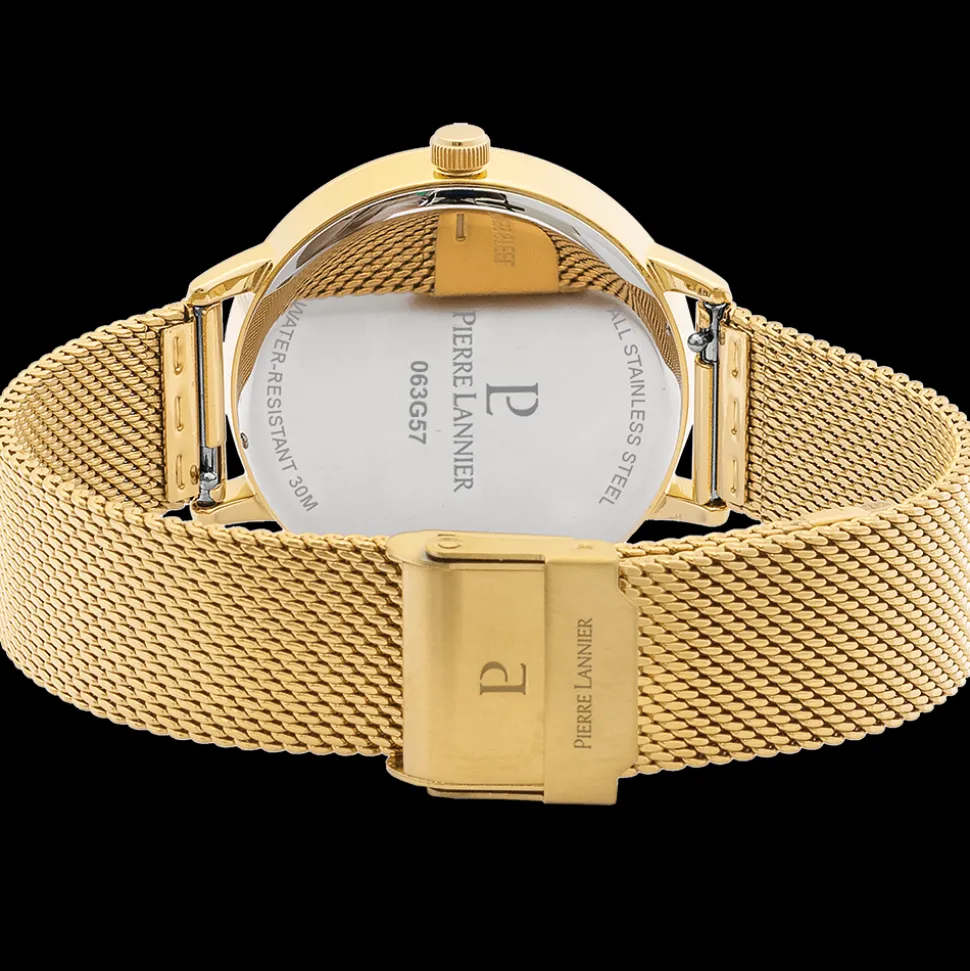 Montre Femme TALLIA Doré Cadran Vert Bracelet Acier milanais Doré 16 MM