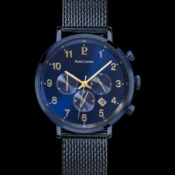 Montre Homme BARON Cadran Bleu Bracelet Acier milanais Bleu