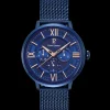 Montre Homme BEAUCOUR Cadran Bleu Bracelet Acier milanais Bleu