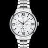 Montre Homme BEAUCOUR Cadran Blanc Bracelet Acier Argenté