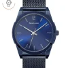 Montre Homme CANDIDE Cadran Bleu Bracelet Acier milanais Bleu