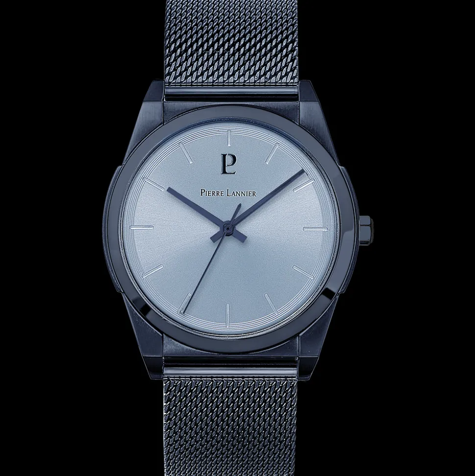 Montre Homme CANDIDE Cadran Bleu Bracelet Acier milanais Bleu