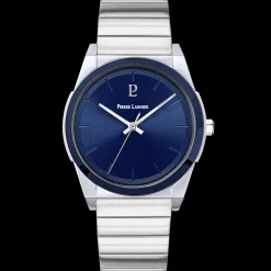 Montre Homme CANDIDE Cadran Bleu Bracelet Acier Argenté