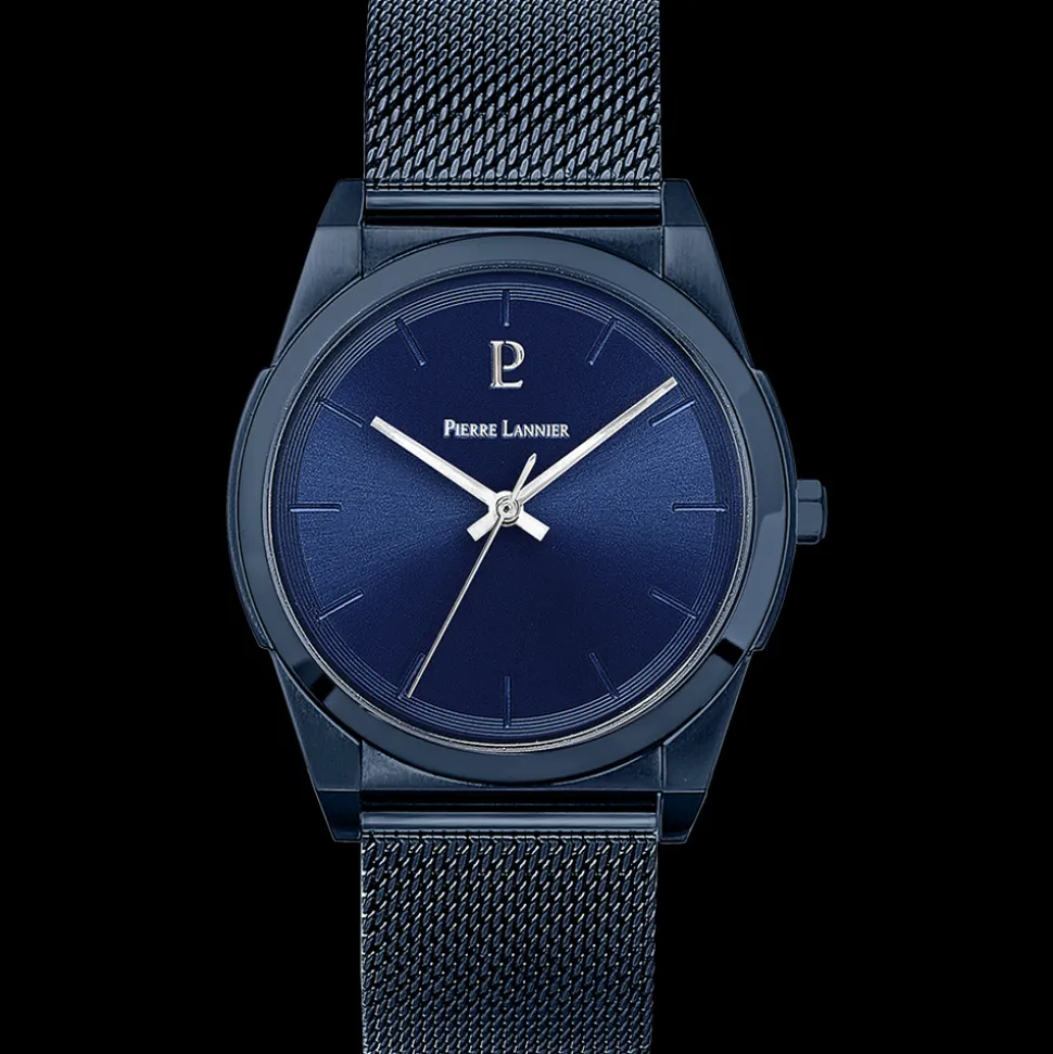 Montre Homme CANDIDE Cadran Bleu Bracelet Acier milanais Bleu