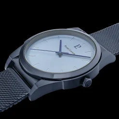 Montre Homme CANDIDE Cadran Bleu Bracelet Acier milanais Bleu