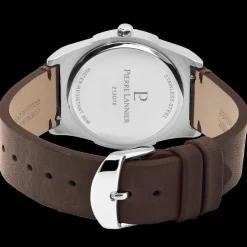 Montre Homme CANDIDE Cadran Bleu Bracelet Cuir Brun