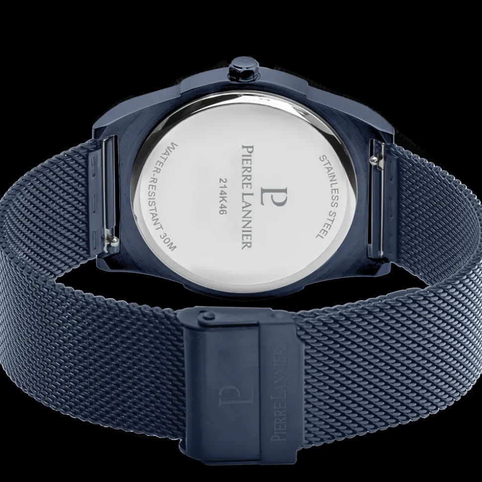 Montre Homme CANDIDE Cadran Bleu Bracelet Acier milanais Bleu