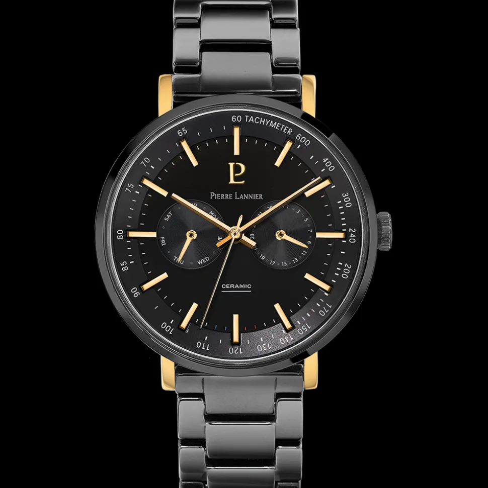 Montre Homme CERAMIC Cadran Noir Bracelet Céramique Noir