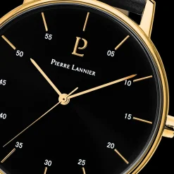 Montre Homme CITYLINE Cadran Noir Bracelet Cuir Noir