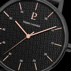 Montre Homme CITYLINE Cadran Noir Bracelet Acier milanais Noir