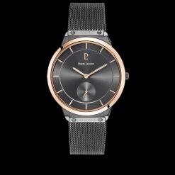 Montre Homme DANDY Cadran Gris Bracelet Acier milanais Anthracite