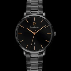 Montre Homme ECHO Cadran Noir Bracelet Acier Noir