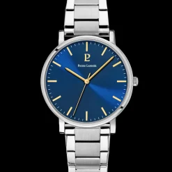 Montre Homme ESSENTIAL Cadran Bleu Bracelet Acier Argenté