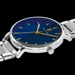 Montre Homme ESSENTIAL Cadran Bleu Bracelet Acier Argenté