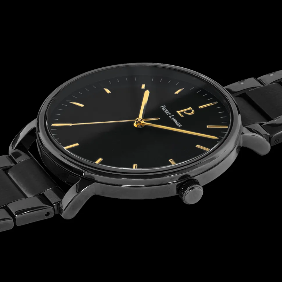 Montre Homme ESSENTIAL Cadran Noir Bracelet Acier Noir