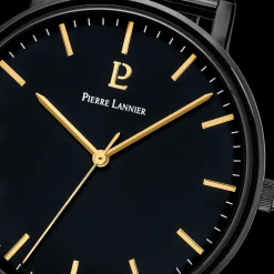 Montre Homme ESSENTIAL Cadran Noir Bracelet Acier milanais  Noir