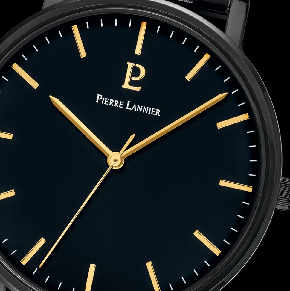 Montre Homme ESSENTIAL Cadran Noir Bracelet Acier Noir