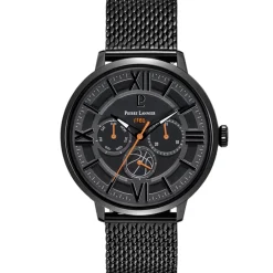 Montre Homme FFBB Cadran Gris Bracelet Acier milanais  Noir