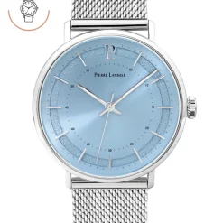 Montre Homme GAIUS Cadran Bleu Bracelet Acier milanais Argenté