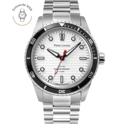 Montre Homme INTI Argenté Cadran Blanc Bracelet Acier Argenté 22 MM