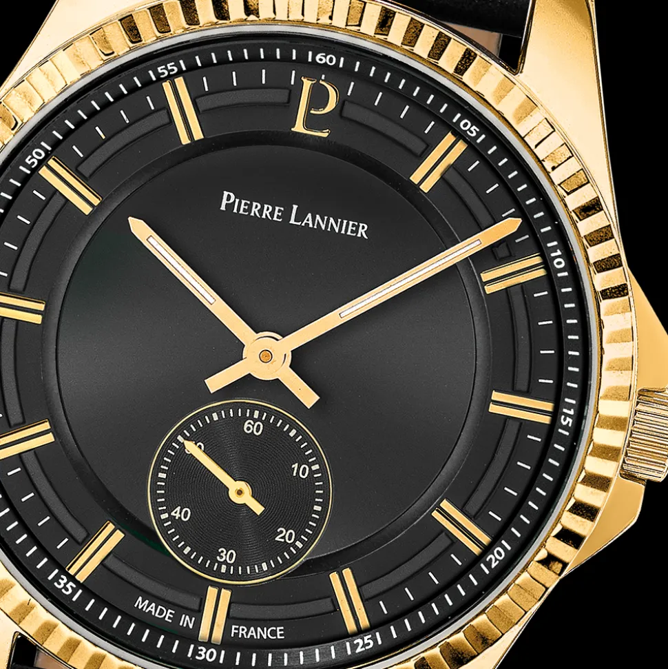 Montre Homme METROPOLITAIN Cadran Noir Bracelet Cuir Noir