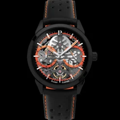 Montre Homme MONARCK Noir Cadran Noir Bracelet Cuir Noir 22 MM