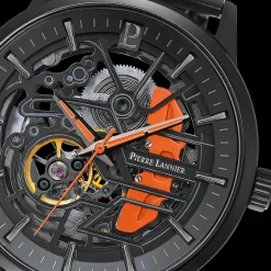Montre Homme PADDOCK Cadran Noir Bracelet Acier milanais Noir