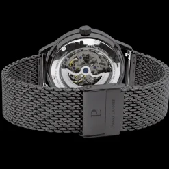 Montre Homme PADDOCK Cadran Noir Bracelet Acier milanais Noir
