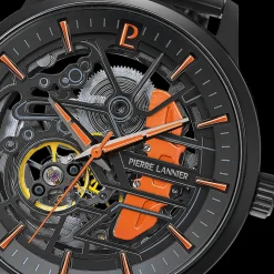 Montre Homme PADDOCK Noir Cadran Bracelet Acier milanais Noir 22 MM
